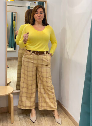 PANTALON ANTELINA BRITISH - Amarillo