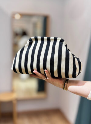 BOLSO RAYITAS - Negro