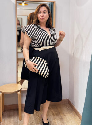 VESTIDO VENLY - Negro