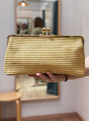 CARTERA RAFIA MAXI - Beige