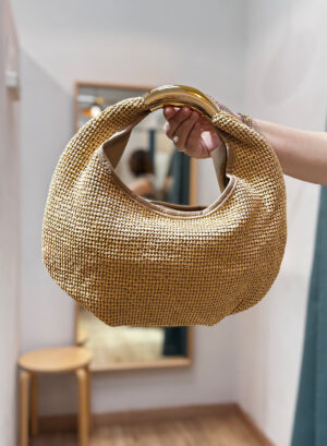 BOLSO RAFIA ARETA - Beige