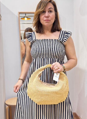 BOLSO RAFIA ARETA - Beige