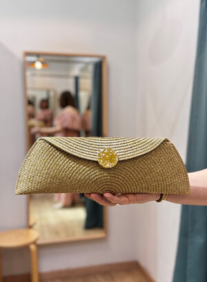 CARTERA DE MANO TRADIS - Dorado