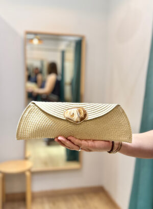 CARTERA DE MANO ROMA - Beige