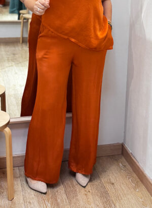 PANTALÓN PALAZOS SATINADOS - Caldera