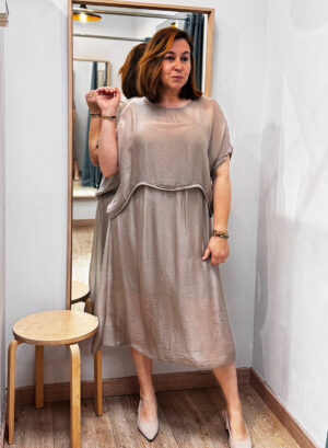 VESTIDO ELENA - Taupe