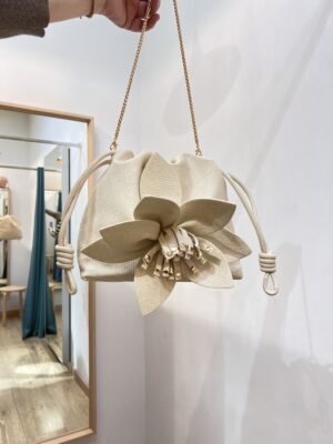 BOLSO FLOWER - Beige