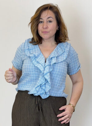 CAMISA VICHY VOLANTES