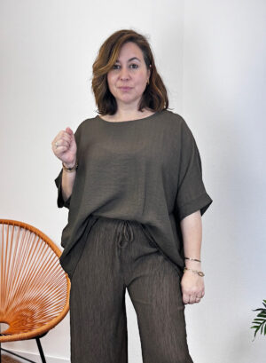 CAMISA LAURA - Marrón chocolate