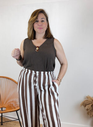 BLUSA BAMBULA - Marrón chocolate