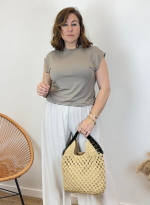 CAMISETA ELENA - Taupe