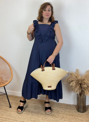 VESTIDO PALOMA - Azul Marino