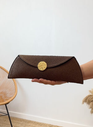 CARTERA DE MANO TRADIS - Marrón chocolate