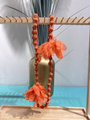 COLLAR FLOR - Salmón