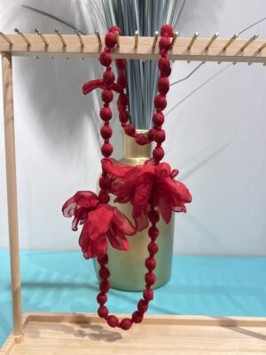 COLLAR FLOR - Rojo