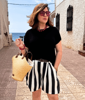 BERMUDA MARINERA - Negro