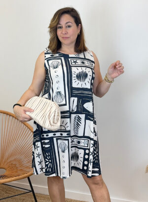 VESTIDO ELOISA - Azul Marino