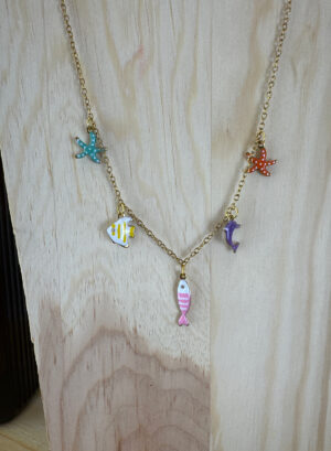 COLLAR ACERO PISCIS - Multicolor