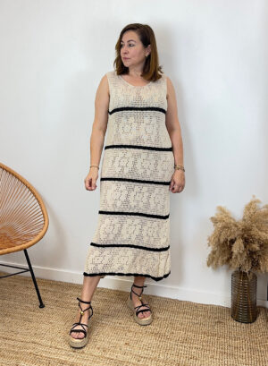 VESTIDO CALA - Beige
