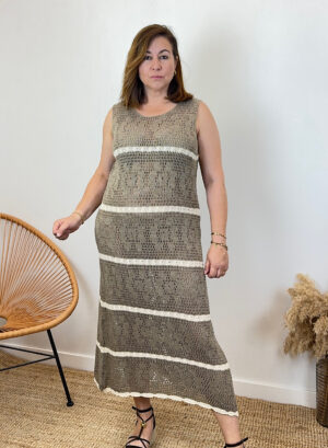 VESTIDO CALA - Taupe