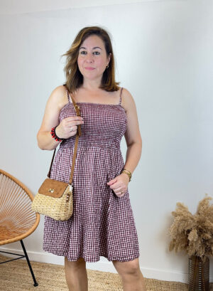 VESTIDO VIKY - Granate