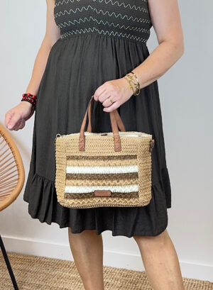 BOLSO RAFIA LINA - Negro