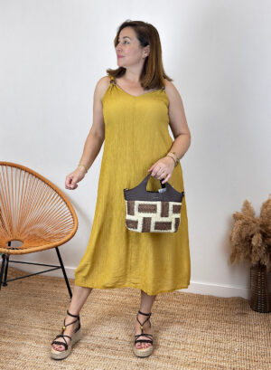 VESTIDO LAURA - Mostaza