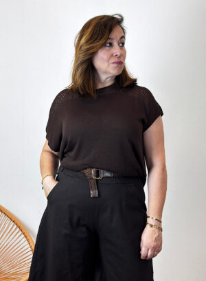 JERSEY BIBIANA - Marrón