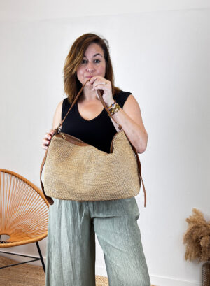Inicio 20 MAXI BOLSO RAFIA LUNA