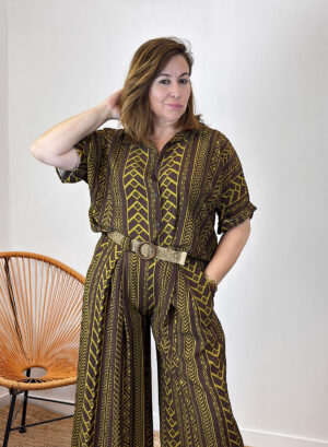 CAMISA ÁFRICA - Marrón chocolate