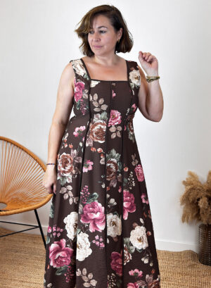 VESTIDO SONIA - Marrón chocolate