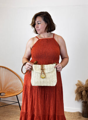 BOLSO RAFIA TERE - Beige