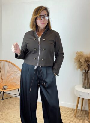 CHAQUETA PAULA - Marrón chocolate