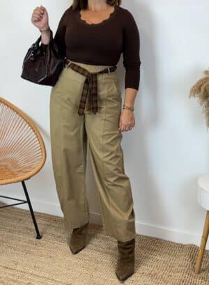 PANTALON VIOLETA - Camel