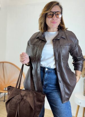 SOBRECAMISA NURIA - Marrón chocolate