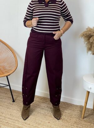 PANTALÓN LORENA - Burdeos