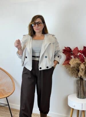 GABARDINA CORTA - Beige