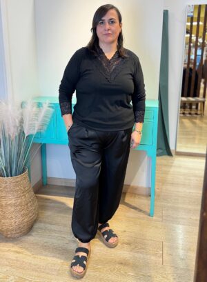 CAMISETA ENCAJE CURVY