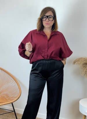 CAMISA SIRENA - Burdeos