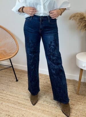 DENIM BRILLO BORDADO