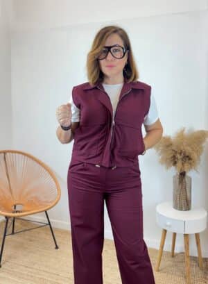 CHALECO NEREIDA - Burdeos
