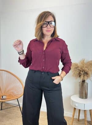 CAMISA CELINE - Burdeos