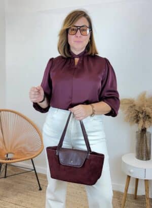 BLUSA AMELÍ - Burdeos