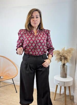 CAMISA AZAHAR - Burdeos