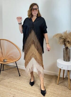 VESTIDO INDIAN - Negro