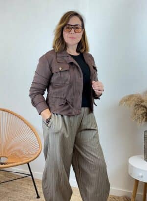CHAQUETA MILANO - Marrón chocolate